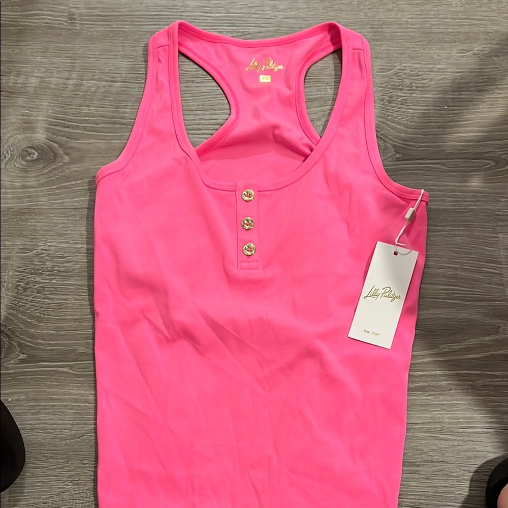 NWT Lilly Pulitzer Pink Sets Knit Women's Tank Top